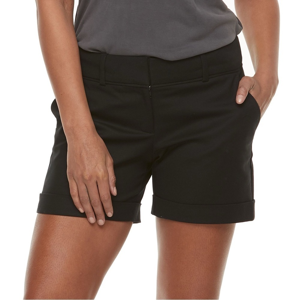 🆕 APT 9 Torie Short Mid Rise cuffed Shorts Size 16